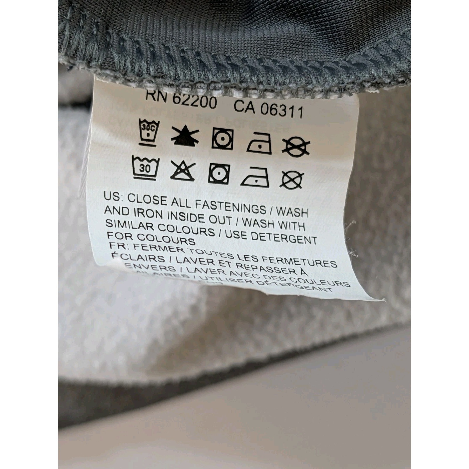 Puma Golf Mens Lg 1/4 Zip Pullover Fleece Lined Grey Long Sleeve — image 8 of 8